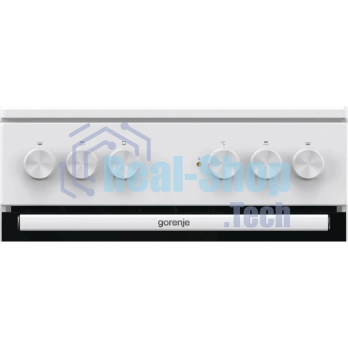 Плита электрическая Gorenje GEC5A41WG белый, конфорок 4 электрических, духовка 62 л, 50 см x 85 см x 59.4 см