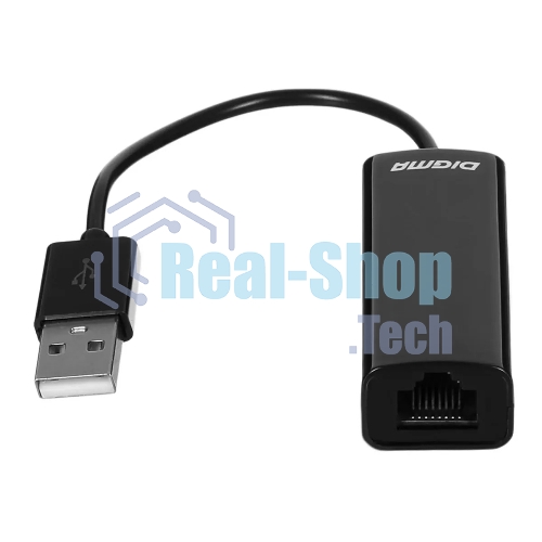 Сетевой адаптер Digma D-USB2-LAN100 Net Adapter Ethernet USB 2.0 (pack:1pcs)