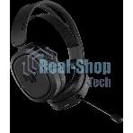 Гарнитура ASUS TUF Gaming H1 Wireless чёрный, беспроводная + проводная, USB/USB-C, до 15 ч, виртуальный 7.1, шумоподавление микрофона