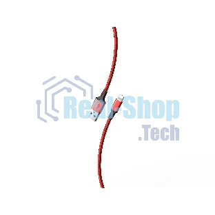 Кабель Smartbuy (iK-522-S14rb) S14 Lightning красн./черный, 3 А, 2 м