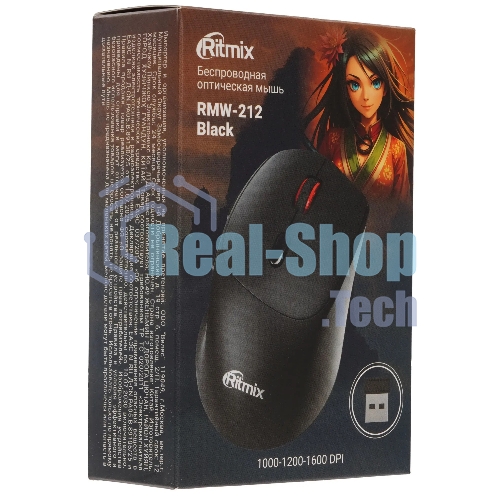 Мышь беспроводная Ritmix RMW-212 Black