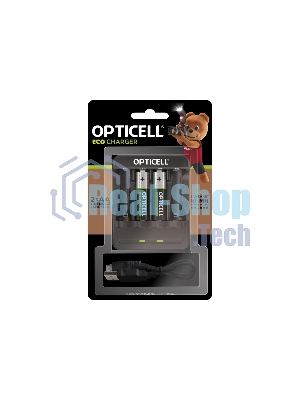 Аккумулятор + зарядное устройство Opticell Turbo АА 2600 mAh AA/AAA 2600mAh (2шт) блистер