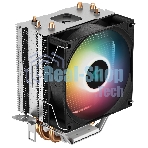 Кулер для процессора DEEPCOOL AG300 LED, 92 мм, алюминий/медь, 3050 об/мин, 30.5 дБ, 4 pin, 150 Вт, 129 мм