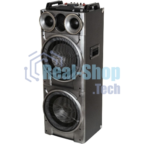 Минисистема SUPRA SMB-2150 черный 1200Вт FM USB BT SD (в комплекте: активн.+пассив.колонки)