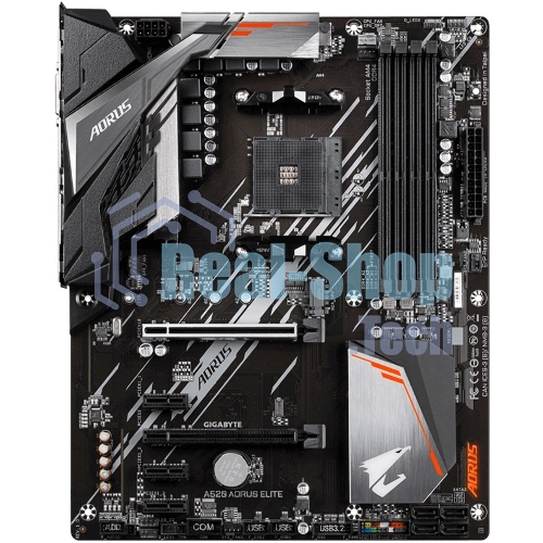 Материнская плата Gigabyte A520 AORUS ELITE, AM4, AMD A520, 4xDDR4, 4xSATA, 1xM.2, 1xPCI-E 3.0 x16, 1xHDMI, 1xDVI-D, 1x 1Gb LAN, 2xUSB 2.0, 4xUSB 3.2 Gen 1, 3x3.5 мм, 7.1, Micro-ATX