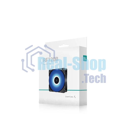 Вентилятор для корпуса DEEPCOOL RF120B черный, 120 мм, 1300 об/мин, 21.9 дБ, 3 pin