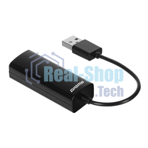 Сетевой адаптер Digma D-USB2-LAN100 Net Adapter Ethernet USB 2.0 (pack:1pcs)