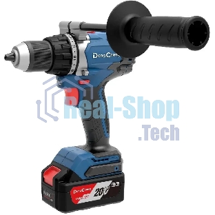 Дрель-шуруповерт DongCheng DCJZ06-13, 20 В, 5 Ач, 120 Нм, бесщеточный