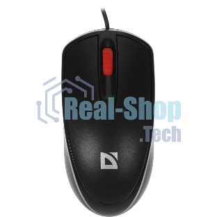 Мышь проводная Defender Icon MB-057 черный, 1000 dpi, USB, кнопки - 3