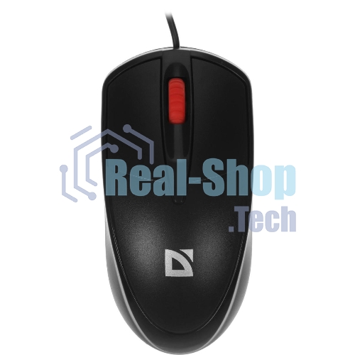 Мышь проводная Defender Icon MB-057 черный, 1000 dpi, USB, кнопки - 3
