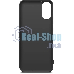 Чехол (клип-кейс) BORASCO Silicone Case для ZTE Blade A31 Plus черный (матовый)