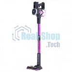 Пылесос вертикальный BQ VCA0201H фиолетовый/серый, питание от аккумулятора, 110 Вт, уборка сухая, пылесборник 0.6 л, работа от АКБ max 40 мин
