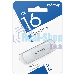 Флешка USB Smartbuy Scout White (SB016 Gb2SCW), 16Gb, USB 2.0, R/W 15/8, белый