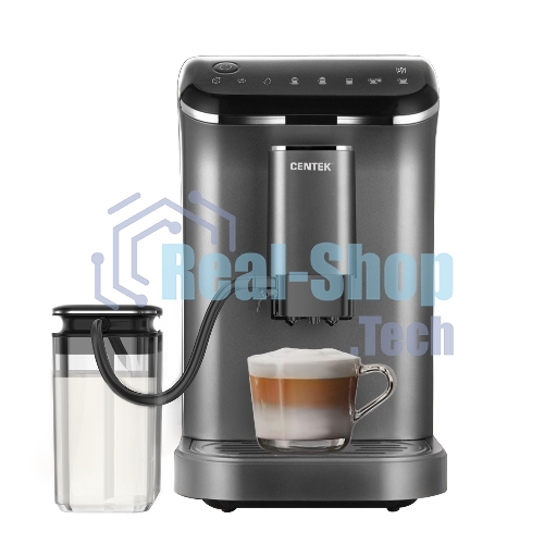 Кофемашина автоматическая Centek CT-1190 серый/черный, исп. кофе - зерна, 1.5 л, 1550 Вт, 20 бар