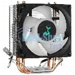Кулер для процессора DEEPCOOL AG300 LED, 92 мм, алюминий/медь, 3050 об/мин, 30.5 дБ, 4 pin, 150 Вт, 129 мм