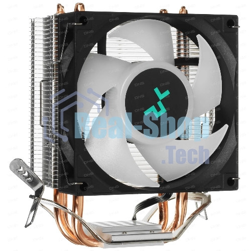 Кулер для процессора DEEPCOOL AG300 LED, 92 мм, алюминий/медь, 3050 об/мин, 30.5 дБ, 4 pin, 150 Вт, 129 мм