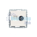 Розетка телевизионная двойная TV+RJ45 IEK BRITE РТВ/РК12-БрЖ кат.5E жемчуг