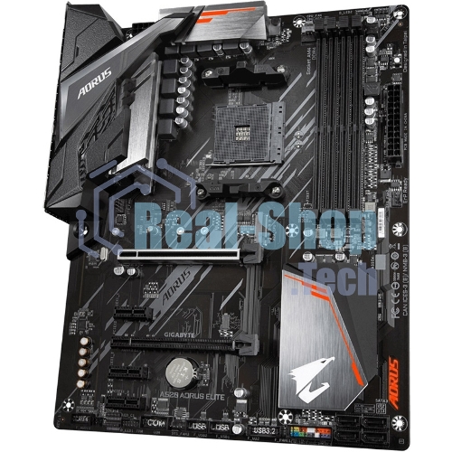 Материнская плата Gigabyte A520 AORUS ELITE, AM4, AMD A520, 4xDDR4, 4xSATA, 1xM.2, 1xPCI-E 3.0 x16, 1xHDMI, 1xDVI-D, 1x 1Gb LAN, 2xUSB 2.0, 4xUSB 3.2 Gen 1, 3x3.5 мм, 7.1, Micro-ATX