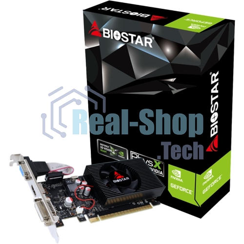 Видеокарта Biostar PCI-E GT730-4Gb D3 LP (GF108) NVIDIA GeForce GT 730 4Gb 128bit GDDR3 700/1333 DVIx1 HDMIx1 CRTx1 HDCP Ret low profile
