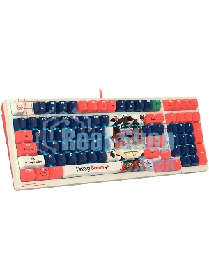 Клавиатура проводная A4Tech Bloody AT98 Proxy Boom USB бежевый/красный