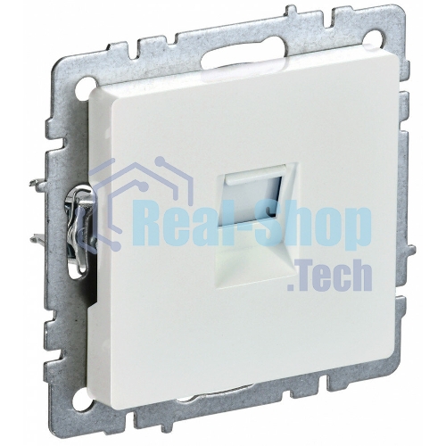 Розетка компьютерная IEK BRITE РК10-БрЖ RJ45 кат.5E жемчуг