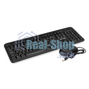 Комплект клавиатура+мышь ExeGate MK150 проводной, USB, 1200 DPI, чёрный