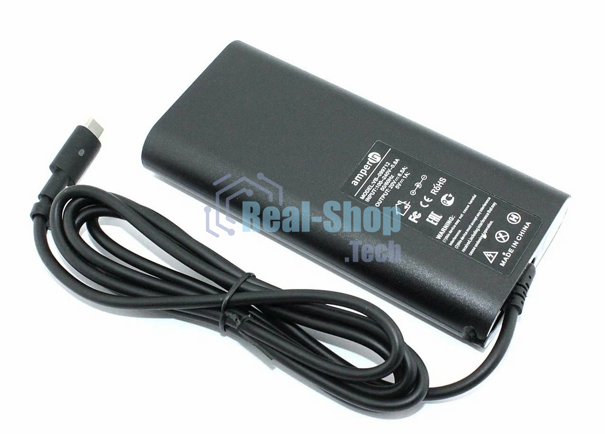 Блок питания (сетевой адаптер) Amperin 5V 1A, 20V 6.5A 130W Type-C, тонкий корпус