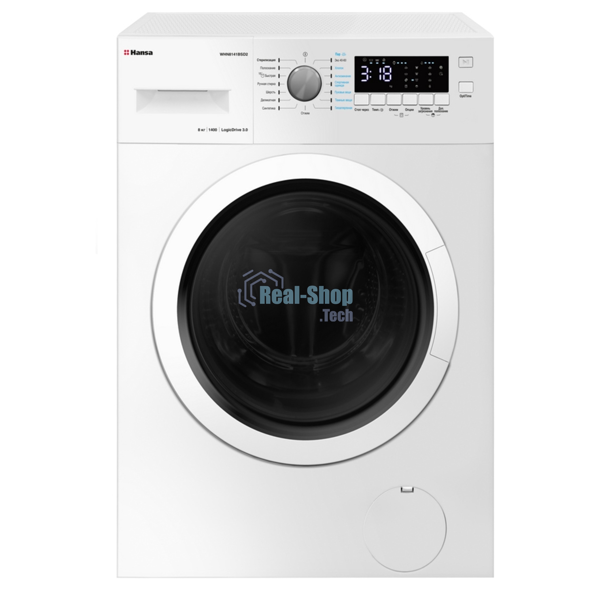 Стиральная машина Hansa WHN8141BSD2 белый загр. фронтальная макс.: 8 кг 1400 об/мин класс: А+++