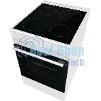 Плита электрическая Gorenje GEC5A41WG белый, конфорок 4 электрических, духовка 62 л, 50 см x 85 см x 59.4 см