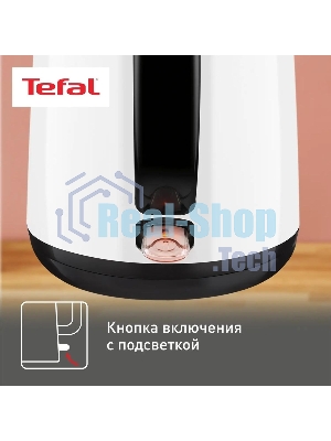 Чайник электрический Tefal KO260130, 2150 Вт, белый/черный