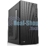 Компьютерный корпус CBR PCC-MATX-MX08-WPSU mATX Minitower MX08, без БП, 2*USB 2.0, HD Audio+Mic, черный
