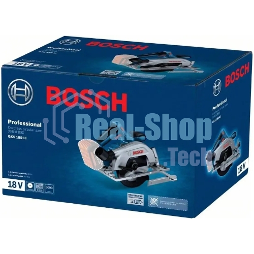 Циркулярная пила (дисковая) Bosch GKS 185-LI без АКБ и ЗУ (ручная)