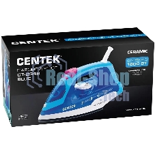Утюг Centek CT-2348 синий/белый, 1600 Вт, 20 г/мин, 80 г/мин, 200 мл