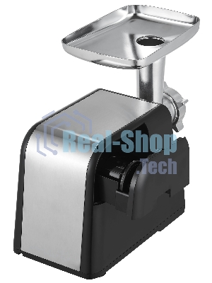 Мясорубка электрическая YOSHIRO YMG-P2210 черный, 2200 Вт, 2.5 кг/мин, реверс, защита от перегрузки, металлический лоток, насадки - 5