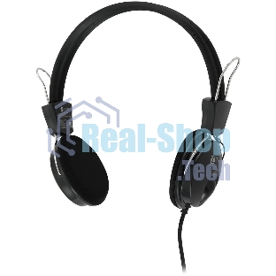 Проводные наушники Oklick HS-M200 черный, накладные, Jack 3.5 мм