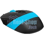 Мышь проводная A4Tech Fstyler FM10S черный/голубой, 1600 dpi, USB, кнопки - 4