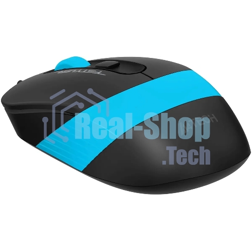 Мышь проводная A4Tech Fstyler FM10S черный/голубой, 1600 dpi, USB, кнопки - 4