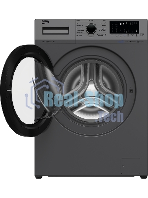 Стиральная машина Beko WSPE6H616A черный, загрузка фронтальная 6,5 кг, 1200 об/мин., класс: А++