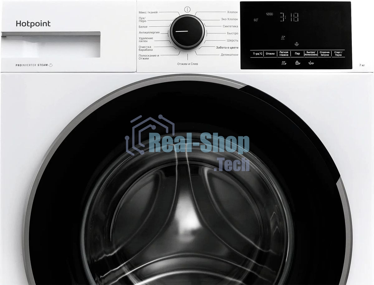 Стиральная машина Hotpoint WSH 7290 VWB белый, загр. фронтальная макс.: 7 кг 1200 об/мин класс: А