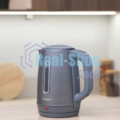 Чайник электрический Scarlett SC-EK21S42 1.8 л, 1800 Вт, графит корпус: пластик
