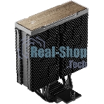 Кулер для процессора DEEPCOOL AK400 G2 LGA1851/1700/1200/115X/AM5/AM4 (12шт/кор, TDP 220W, PWM, Fan 120мм, 4 тепл. Трубки, Wood-grain top cover, черный) RET (R-AK400G2-BKNNMN-GJD)