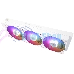 Водяное охлаждение для процессора Thermalright Grand Vision 360 (360mm, LED, White, ARGB/Fans: 3x120mm, 80.45CFM, 29.4dBA, 2150RPM/Pump height 72.5mm, 6400RPM, Rad thickness 27mm/S: 1700, 1200, 1851, 115X, 2011, 2066, AM5, AM4)