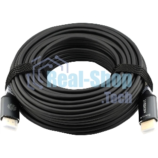 Кабель аудио-видео Cactus CS-HDMI-AOC-2-20 HDMI (m)/HDMI (m) 20м. позолоч.конт. черный