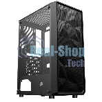 Компьютерный корпус 1STPLAYER FD3 Black, ATX, 4x120мм LED fans inc.