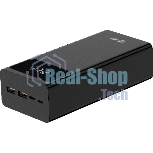 Портативный аккумулятор Cactus CS-PBFSKA-30000 30000mAh 22.5W 4.5A USB-A/USB-C черный