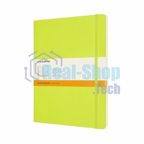 Блокнот Moleskine Classic XL,192 страниц, лаймовый, в линейку