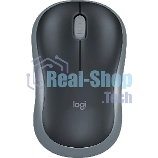 Мышь беспроводная Logitech M185 серый/черный, 1000 dpi, радиоканал, USB, кнопки - 3