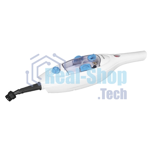 Паровая швабра Blackton Bt SM1114 White-blue, Мощность 1300 Вт, 2 в 1. Вертикальная и компактная, Резервуар для воды 300 мл, Время неприрывной работы до 20 минут, Быстрая и эффективная очистка всех типов полового покрытия: паркет, линолеум, плитка, Уничтожение до 99,9% бактерий и микробов, Поворотная щетка, 12 насадок в комплекте, Вертикальная парковка, Быстрый нагрева 20 секунд
