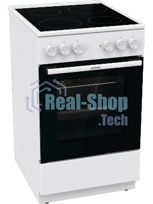Плита электрическая Gorenje GEC5A41WG белый, конфорок 4 электрических, духовка 62 л, 50 см x 85 см x 59.4 см