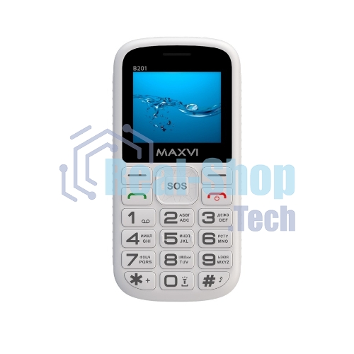Мобильный телефон Maxvi B201 белый